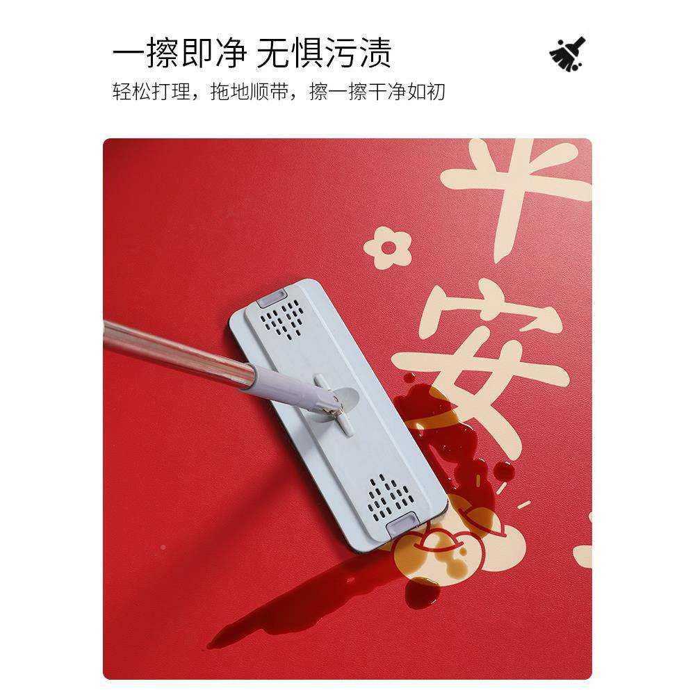 地垫入F7777J57户门垫进门大门可脚擦红免洗皮革垫色喜庆玄关进口