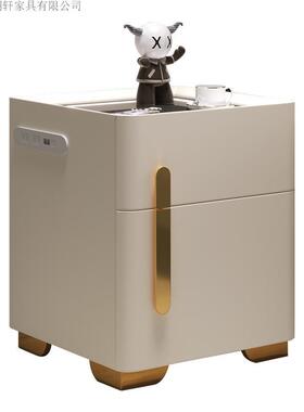 家用智床能一头保险柜体简约现代多柜功VVB能卧室无线充电保险箱