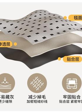 【双层可拆洗机洗水】地毯客厅洗20YJ-33682地垫通防5水防卡污地