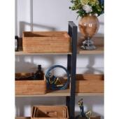 筐越南藤编收纳筐手工形实木几F87T598J美式 编织篮茶杂物桌面长方