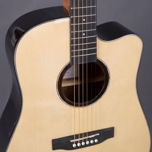 41寸杉玫乐木民谣瑰吉41寸布莱他云亮光D桶原木色原声guitar器jit