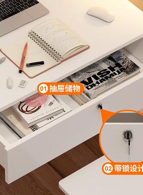 长条桌办公电脑台式桌家用写字台学习桌桌albb009卧靠窄桌室书桌