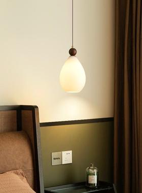 胡风木床头吊灯可升伸降拉中古创意新中式复古艺76019桃术玄关卧