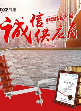10kv避雷器无间隙HY5CX-51/134避雷器线路串联间隙型氧化避雷器
