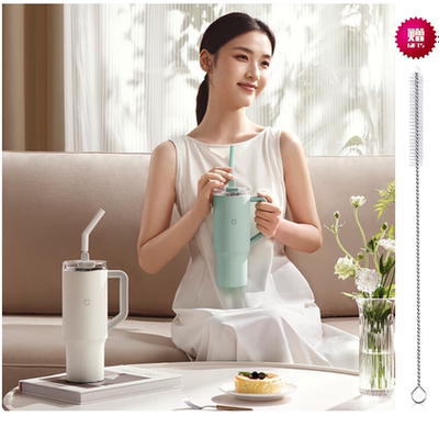 适用小米1L冰霸吸管保温杯材质加长吸管直饮可重复使用升级