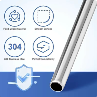 适用于STANLEY 保温吸管杯加长不锈钢吸管 304材质加厚耐热