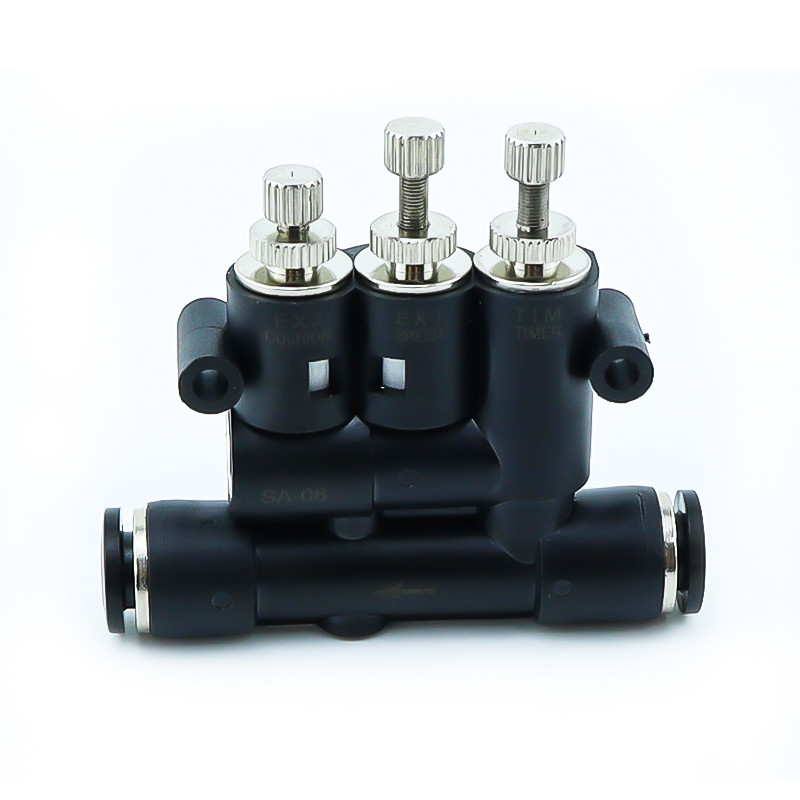 外置式缓冲接头ANA-06 08 10接头二合一缓冲可调气缸行程时间接头