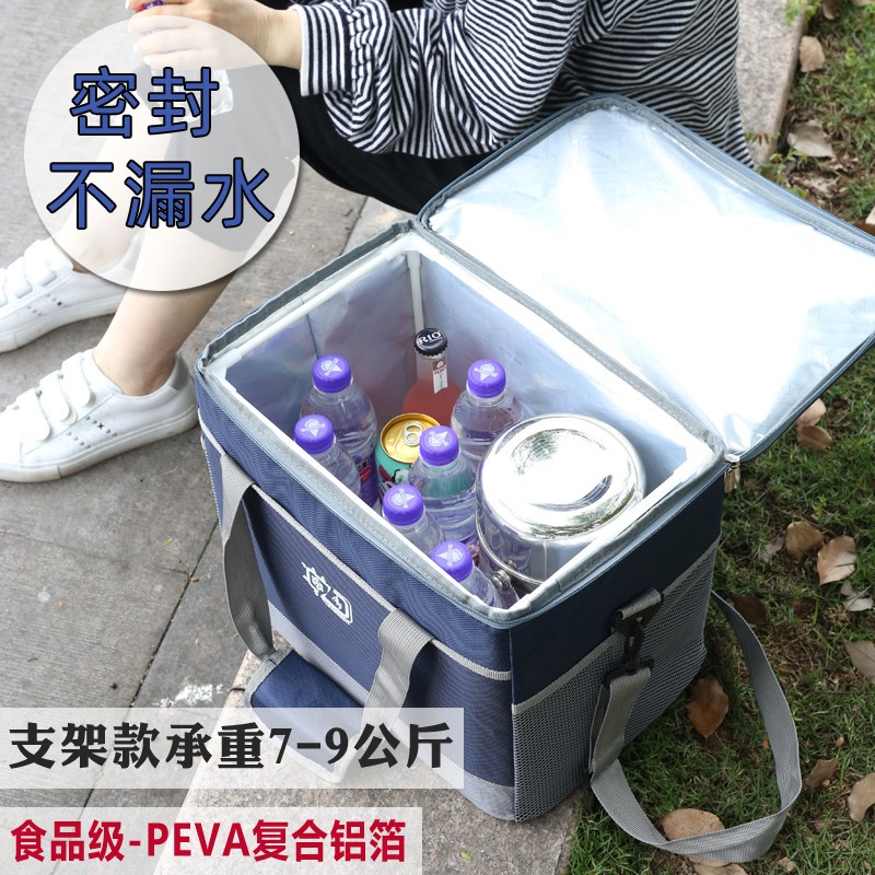加厚保温包大号户外铝箔保温袋手提饭盒送餐外卖箱防水冷藏保鲜包