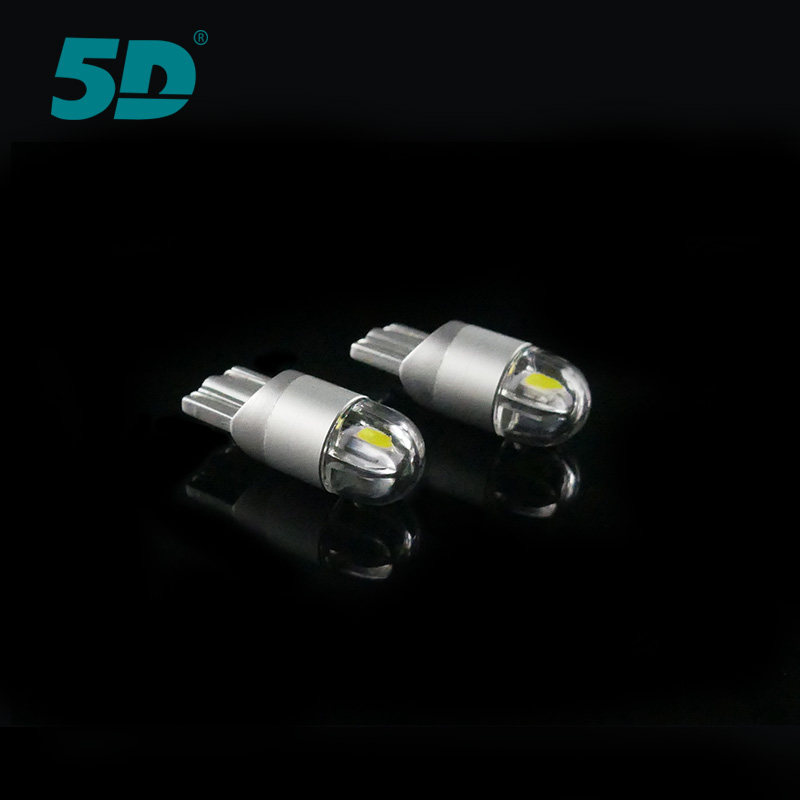 汽车LED示宽灯小灯泡t10led灯w5w日行灯示廓牌照灯改装冰蓝色12V