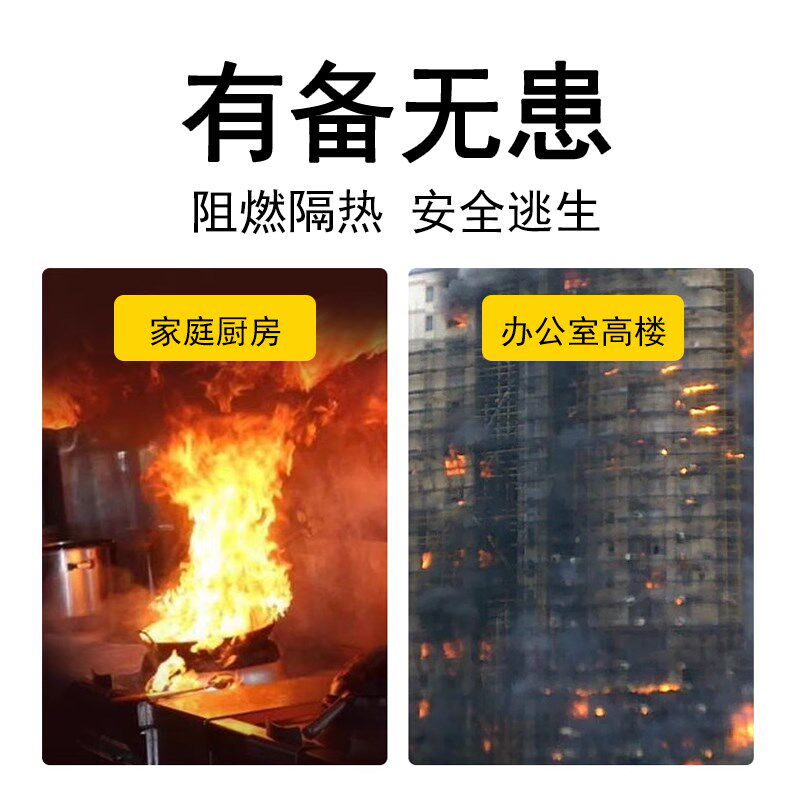防火逃生衣隔温防火服家用灭火毯消防防火毯斗篷火灾逃生