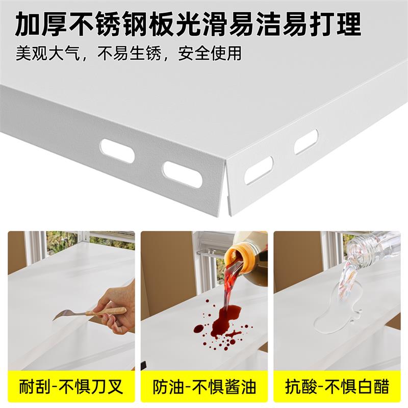 置物架落地多层小货架厨房铁架子二层矮单层小型家用阳台简易收纳