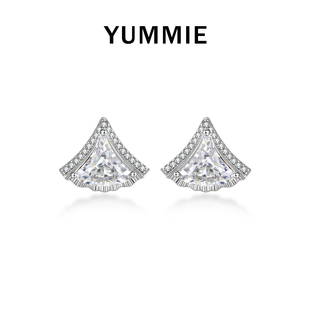 YUMMIE銀杏設(shè)計(jì)純銀耳釘簡(jiǎn)約耳環(huán)高級(jí)感輕奢銀耳飾生日送女生禮物