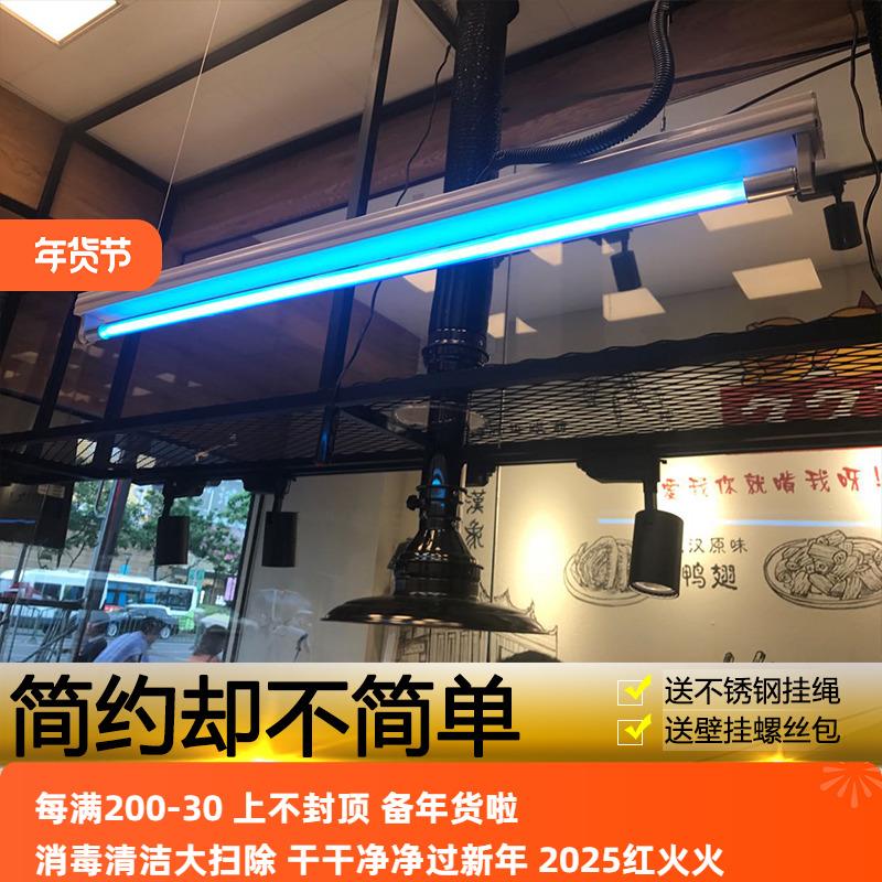 紫外线支架消毒灯食品厂医院用灯管式吊挂款灭菌灯可配带遥控定时