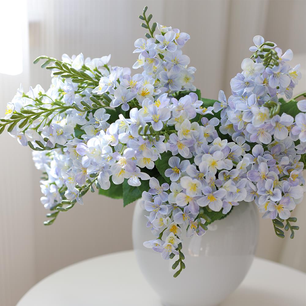 高档仿真铃兰花假花摆设客厅餐桌花装饰摆件风铃花家居插花花艺