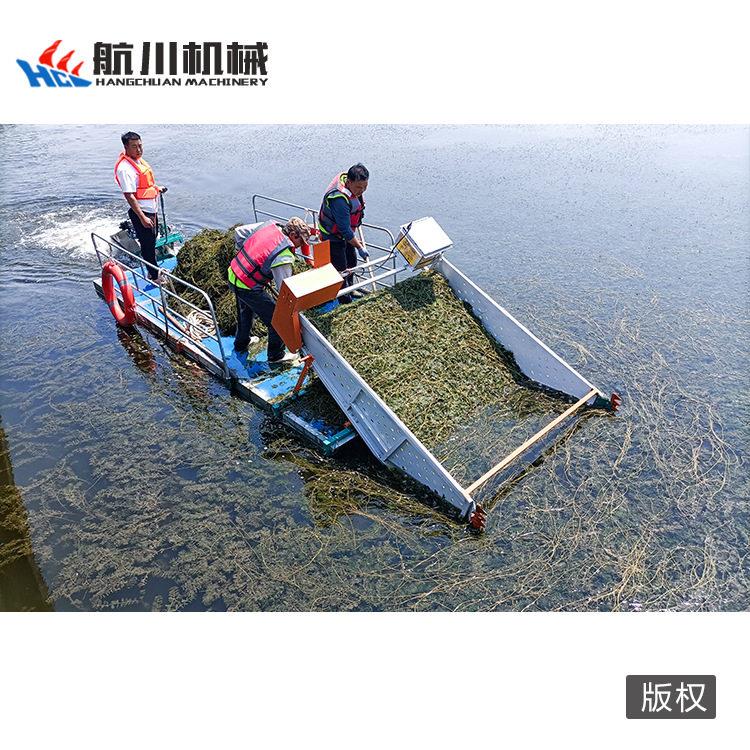 水船下捞XDN草船水草收割船于水面清用理保洁厂可家