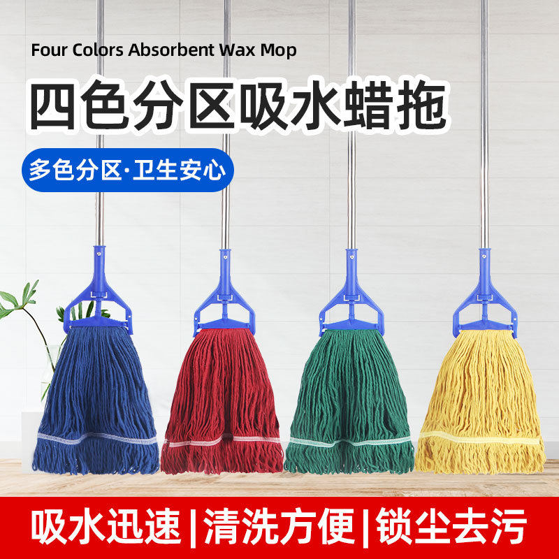 不锈钢拖把清洁吸水家用毛巾布拖替换水拖可拆洗夹式棉布地拖