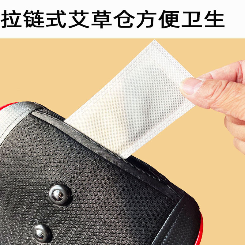 按摩枕靠枕艾草热敷车载多功能腰背全身按摩器电动肩颈椎腰部按摩