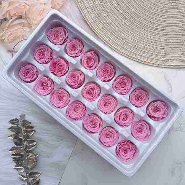 特价永生花真花C级玫瑰DIY材料包永不凋谢的玫瑰花花束花材向日葵