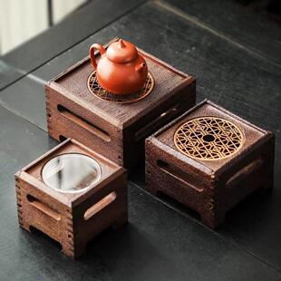 波森曼温泡茶炉暖泡茶炉保温茶壶乌檀木蜡烛围炉煮茶炉子蜡烛加热