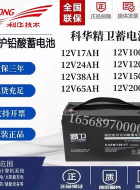 科华精卫蓄电池6-GFM-100-YT/12V100AH/12V65AH12V38AH/12V24AH
