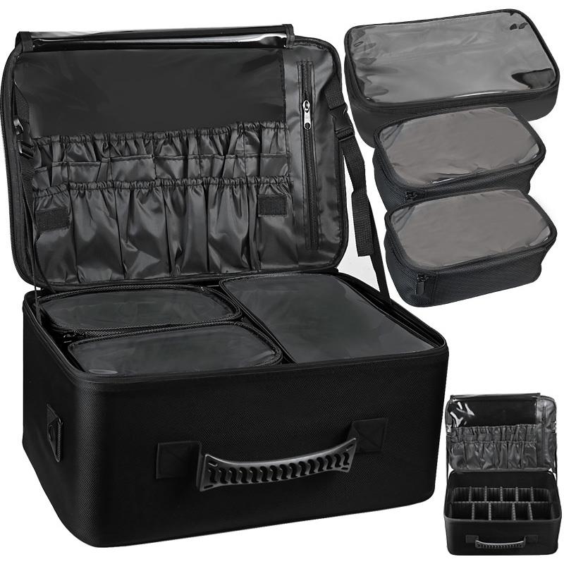 化妆箱专业跟妆师纹绣美甲工具箱多层大容量化妆师专用手提收纳箱