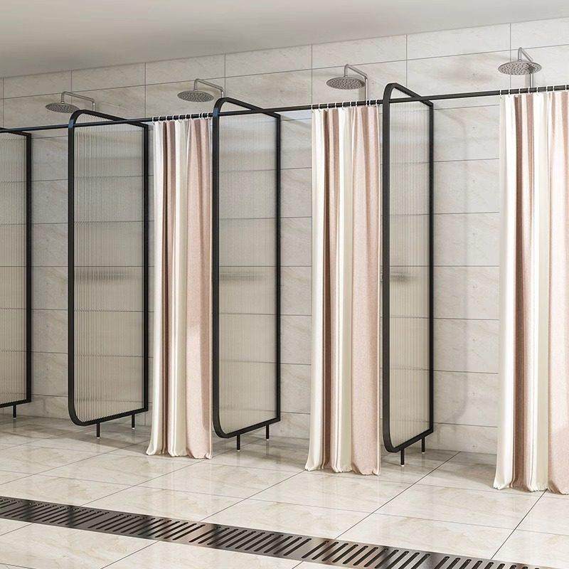 游泳馆淋浴房玻璃隔断学校体育馆公共澡堂卫生间干湿分离防水挡板,商业/办公家具,高隔断/隔墙,淘宝优惠券,粉丝福利购,淘宝优惠卷