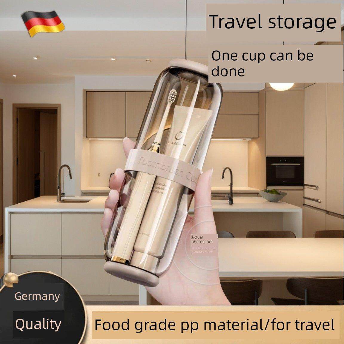 德国旅行洗漱套装漱口杯三合一便携式牙刷牙膏旅游食品级学生宿舍,家庭/个人清洁工具,洗漱杯,淘宝优惠券,粉丝福利购,淘宝优惠卷