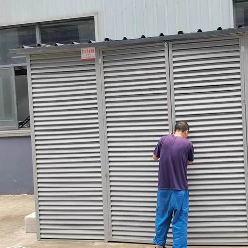 厂房定制铝合金百叶窗 空调外机防雨保护罩设备房格栅护栏工具房