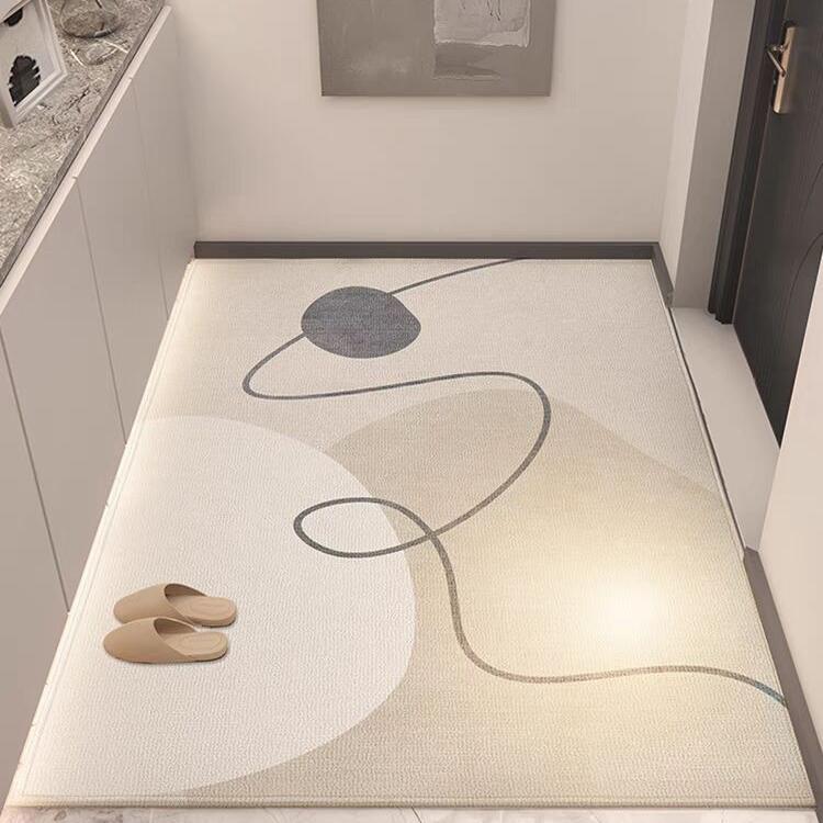 现代入户超薄1mm进门地垫不卡门防水家居可擦洗地毯玄关防滑脚垫