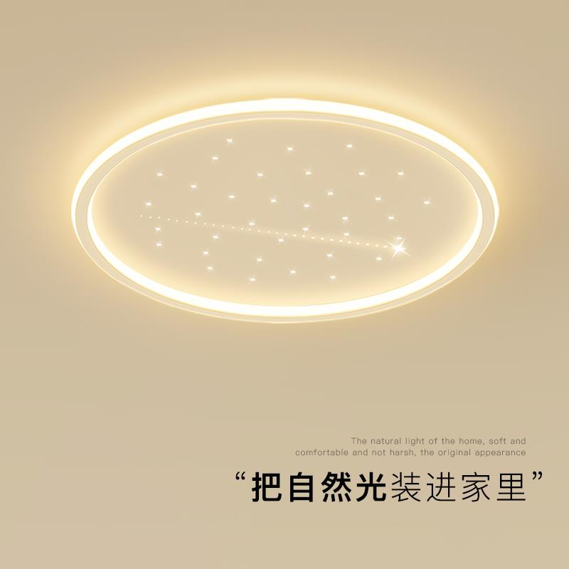 创意卧室灯现代简约LED吸顶灯客厅灯星空灯饭厅房间2026新款灯具
