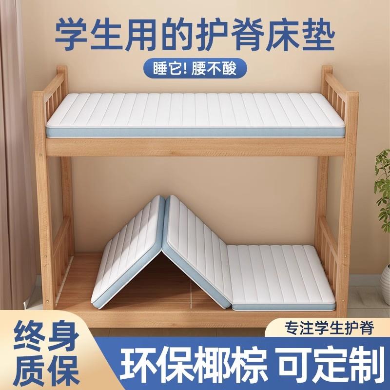 法国进口学生宿舍床垫单人住校用可折叠椰棕垫子高中生大学生寝室