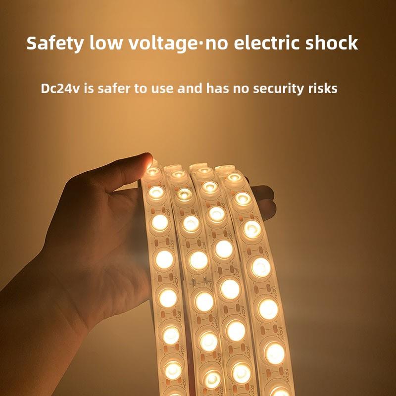 水洗墙防水Led灯条24V水洗墙低压工程可弯曲透镜柔性灯条