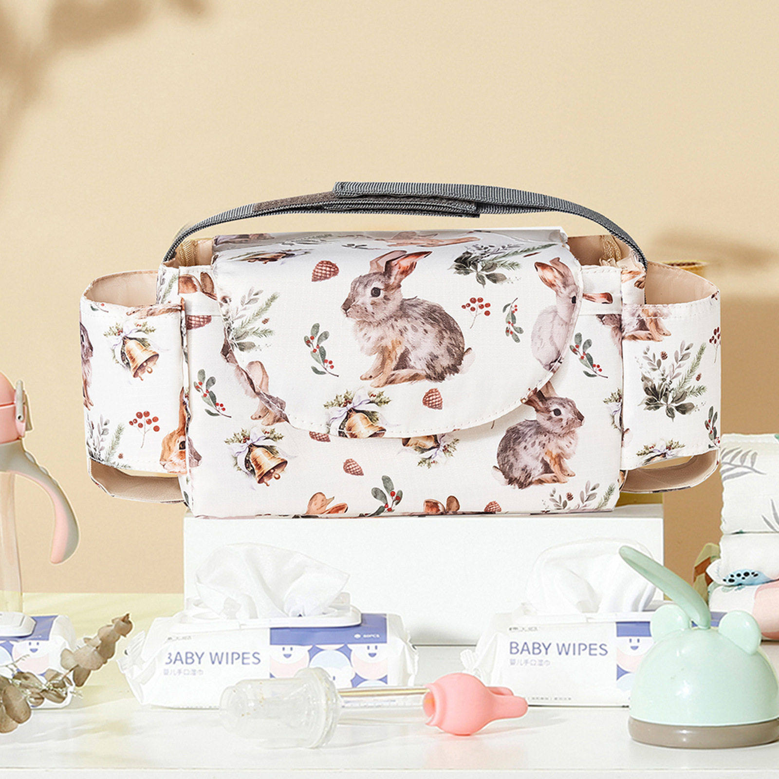 便携式多功能婴儿车挂包收纳袋奶水杯袋童车配件挂包挂袋,婴童用品,推车配件,淘宝优惠券,粉丝福利购,淘宝优惠卷