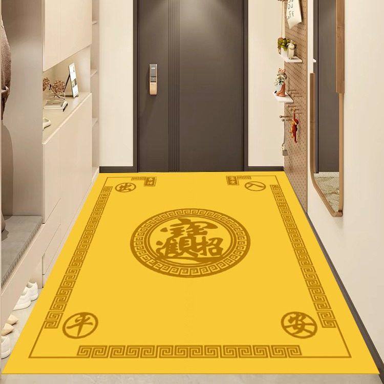 金色入户门垫进门防滑耐脏脚垫招财进门口吸金地垫中式发财地毯,居家布艺,家用脚垫,淘宝优惠券,粉丝福利购,淘宝优惠卷