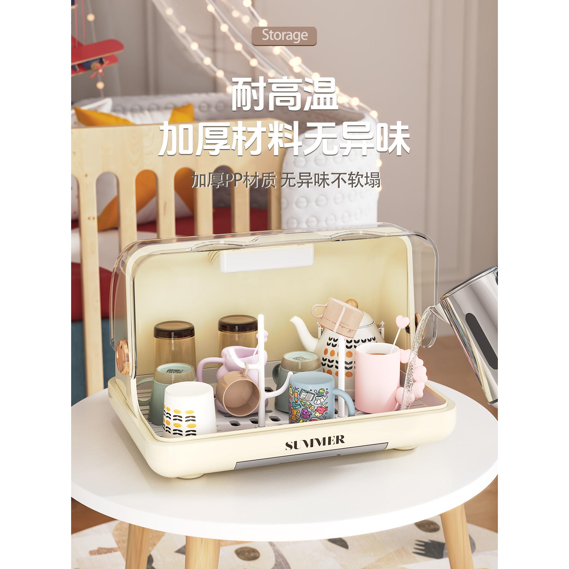 碗碟收纳架家用碗筷收纳盒餐具盘子沥水架厨房多功能放碗盘置物架