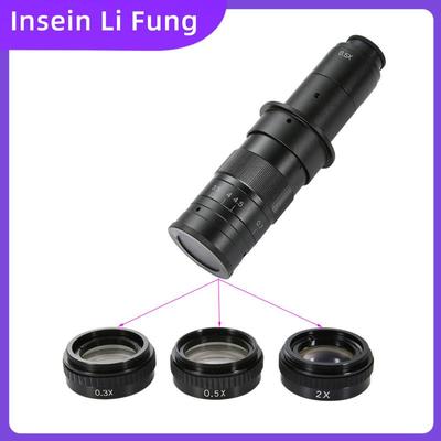 10A工业电子视频显微镜镜头 光学变焦辅助物镜0.3X 0.5X 2X 增高