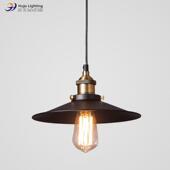 Loft北欧简约吊灯工业风乡村仓库覆古创意吧台餐厅单头小黑裙吊灯