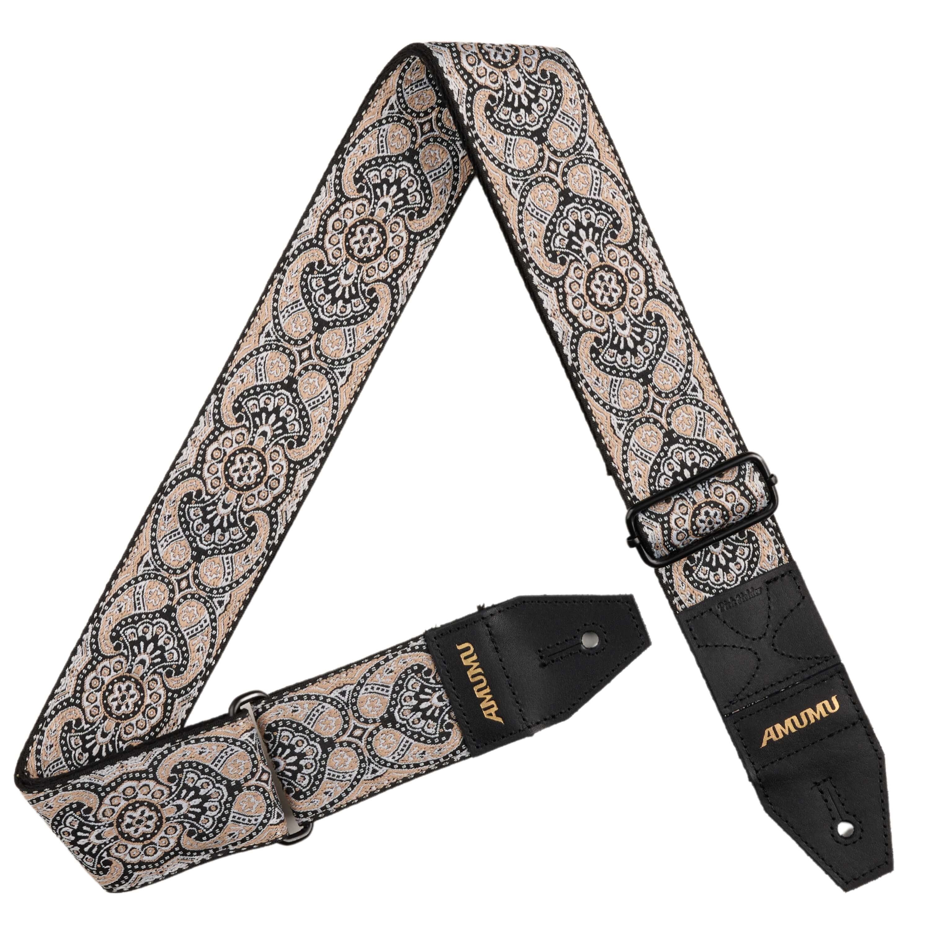 AMUMU经典复古通用吉他背带民谣木电吉他贝斯个性斜挎肩带民族风