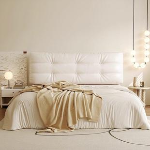 2025全新一次性皮革床垫云软包双层风格 榻榻米靠背枕套可定制