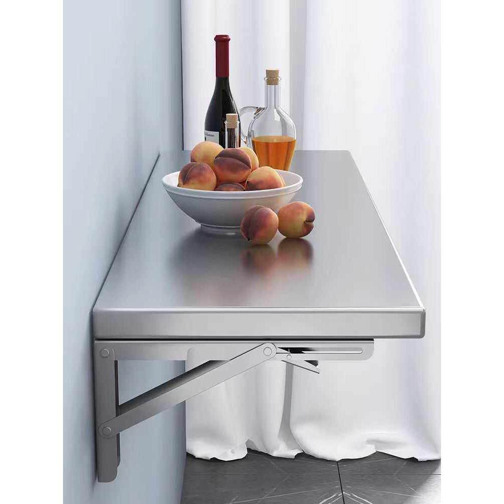 特厚不锈钢挂墙折叠桌隔板墙上置物架餐桌打孔托架厨房可折叠单层,住宅家具,折叠桌,淘宝优惠券,粉丝福利购,淘宝优惠卷