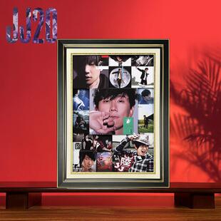 林俊杰专辑集立体绘画Jj海报周边专辑立体装饰画手工节日生日礼物