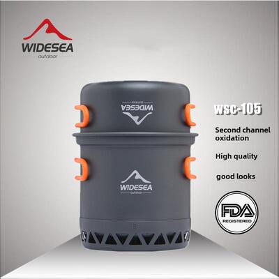 Widesea聚能集热露营锅具 高效加热野营套锅便携徒步登山户外炊具