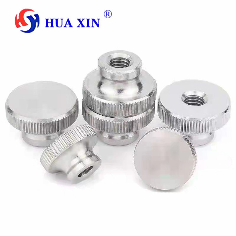 3华歆品牌304不锈钢滚花螺母GB806M3M4M5M6M8M10盲通孔装饰钉