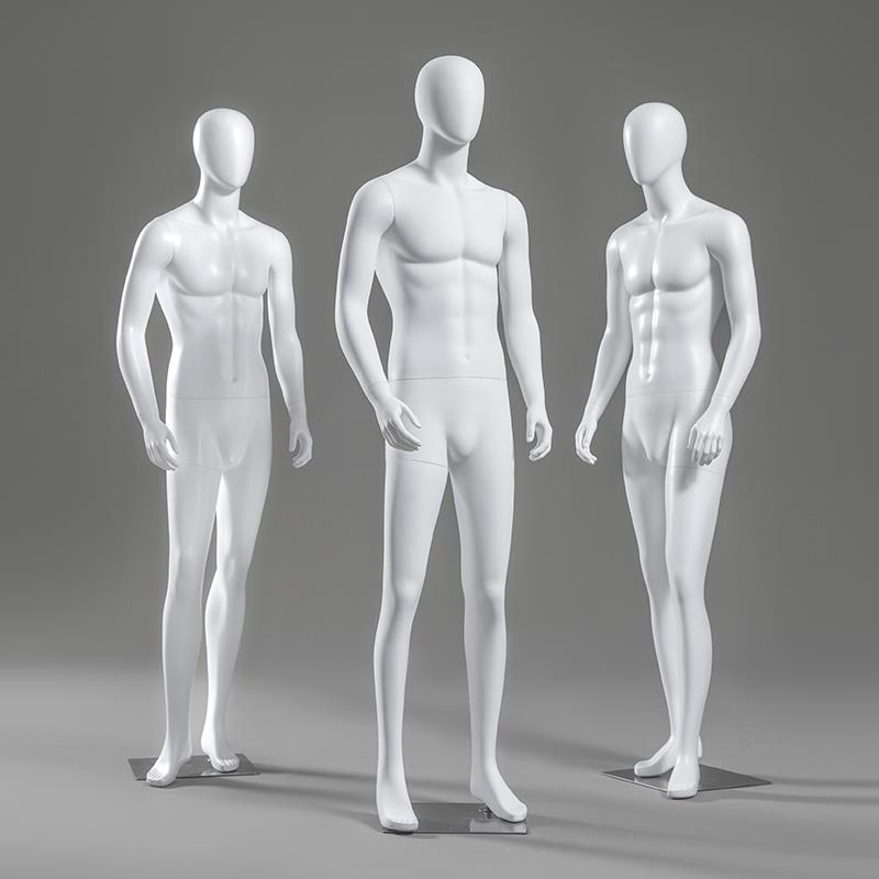 高档男模特道具全身哑白假人体男装人台服装店橱窗模特架子展示架