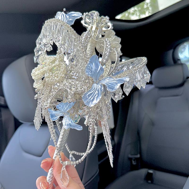 日月原创设计新品星冕权杖新娘结婚礼手捧花华丽高级仙女新婚礼物