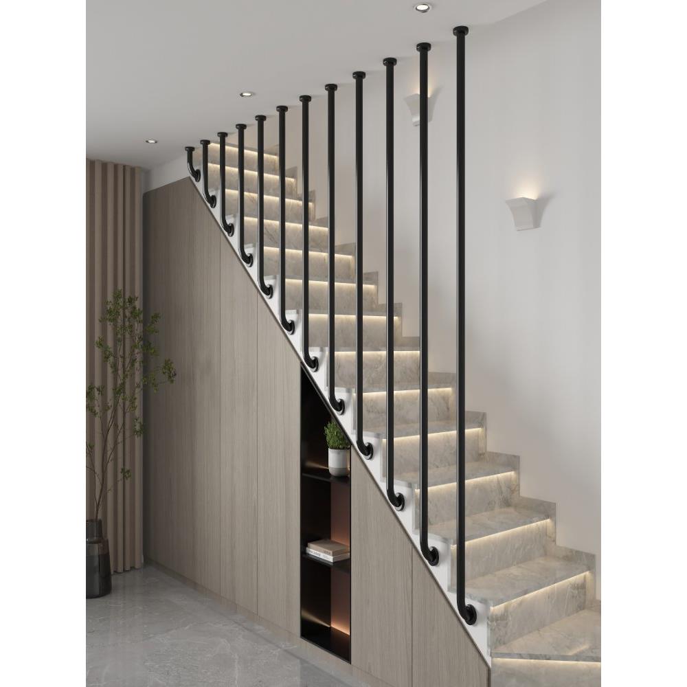 简约现代不锈钢楼梯扶手别墅覆式楼公寓安全围栏防护栏杆定制自装