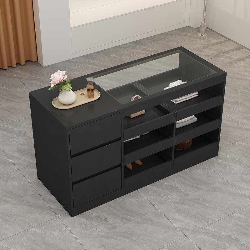 服装店中岛台展示柜边柜储物柜烤漆装饰柜摆件展台陈列展示桌定制