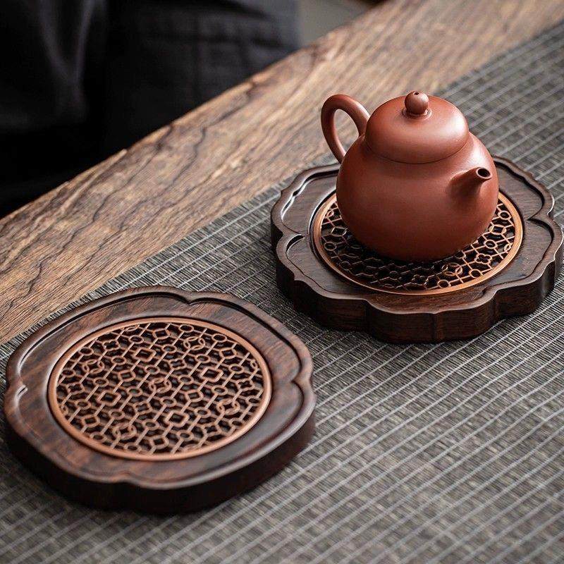 黑檀实木壶垫隔热垫壶承养壶垫茶壶底座壶托壶架茶杯干泡茶具配件,餐饮具,茶盘,淘宝优惠券,粉丝福利购,淘宝优惠卷
