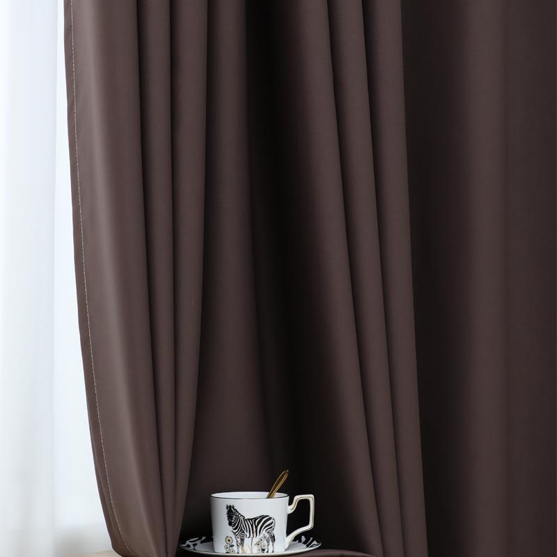 高档轻奢窗帘北欧简约ins风主播背景2021年新款遮光布料成品定制