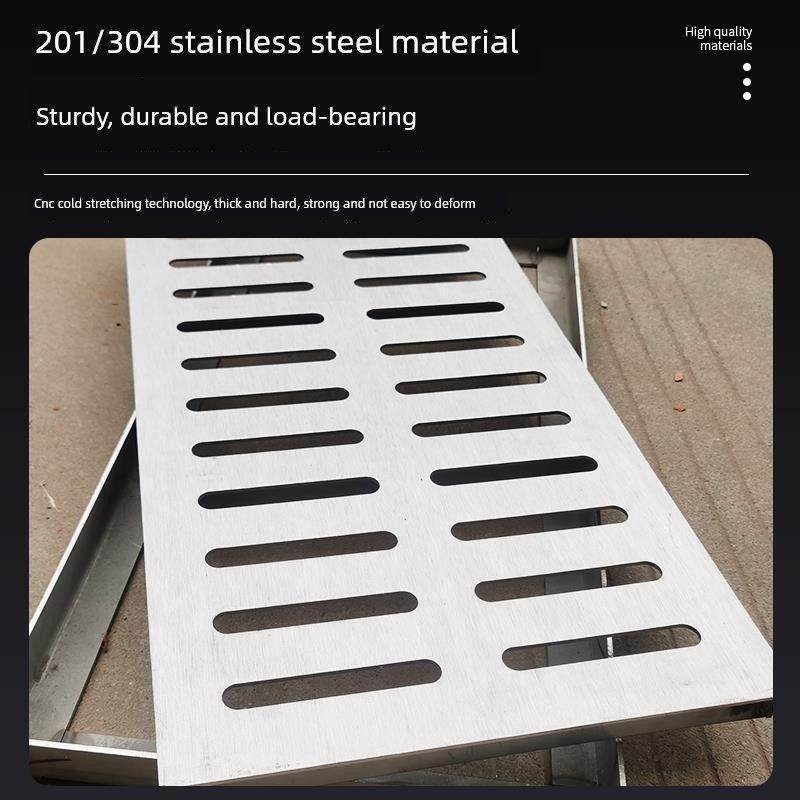 雨篦子庭院装饰盖304不锈钢排水沟下水道沟盖人孔盖长方形,基础建材,排水沟槽/盖板,淘宝优惠券,粉丝福利购,淘宝优惠卷
